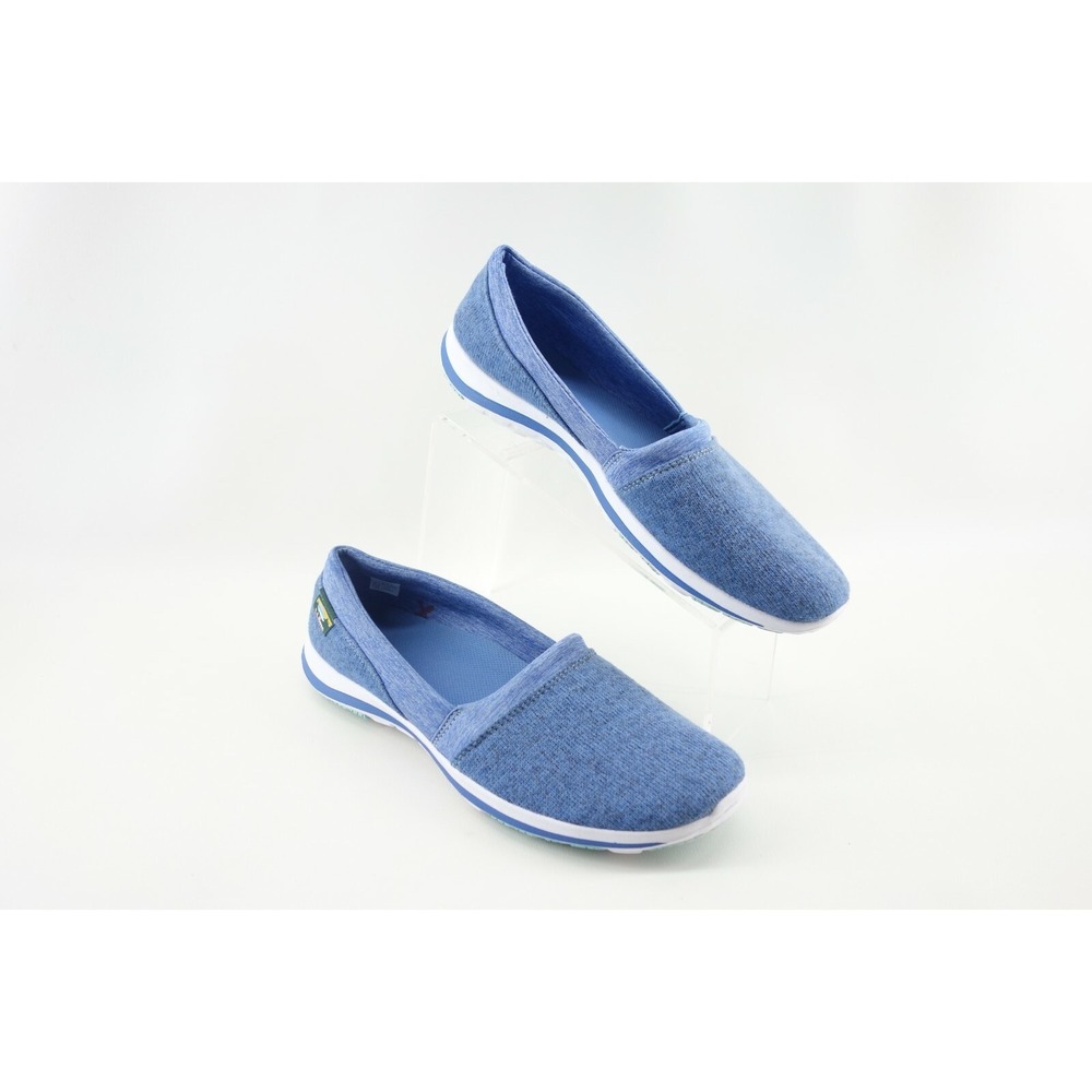 LL Bean All Around Slip On Shoes Blue Size 11 Knit Fleece Comfort Cushion 503514